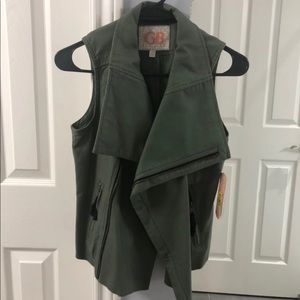 Military green utility vest - XS